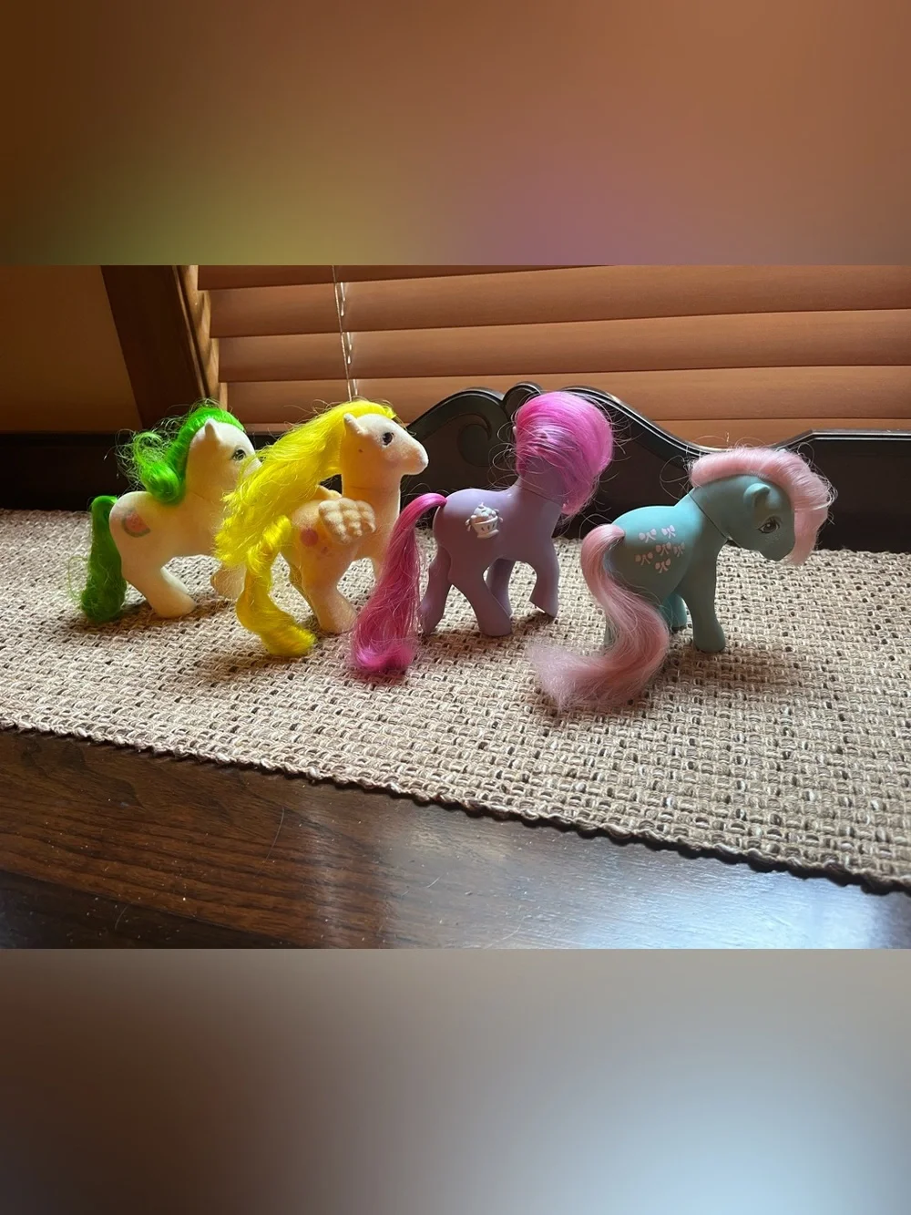 Vintage My Little Pony Scrumptious & Baby Lofty So Soft Sundae Best Bow Tie